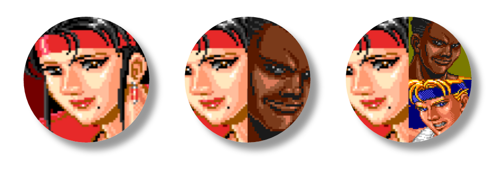 Split Profile Pictures in CSS